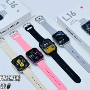 Bfs Teckt inteligente L16 Smart Watch big screen bt calling heart rate& fitness trackr smartwatch (cream strap free size)