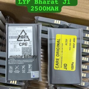 Lyf/jio bhart j1 battery 2500mah 💯 og quality 1 year warranty