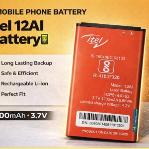 Itel-12Ai Battary 1200mah 💯 % quality og 1 year warranty panni peking