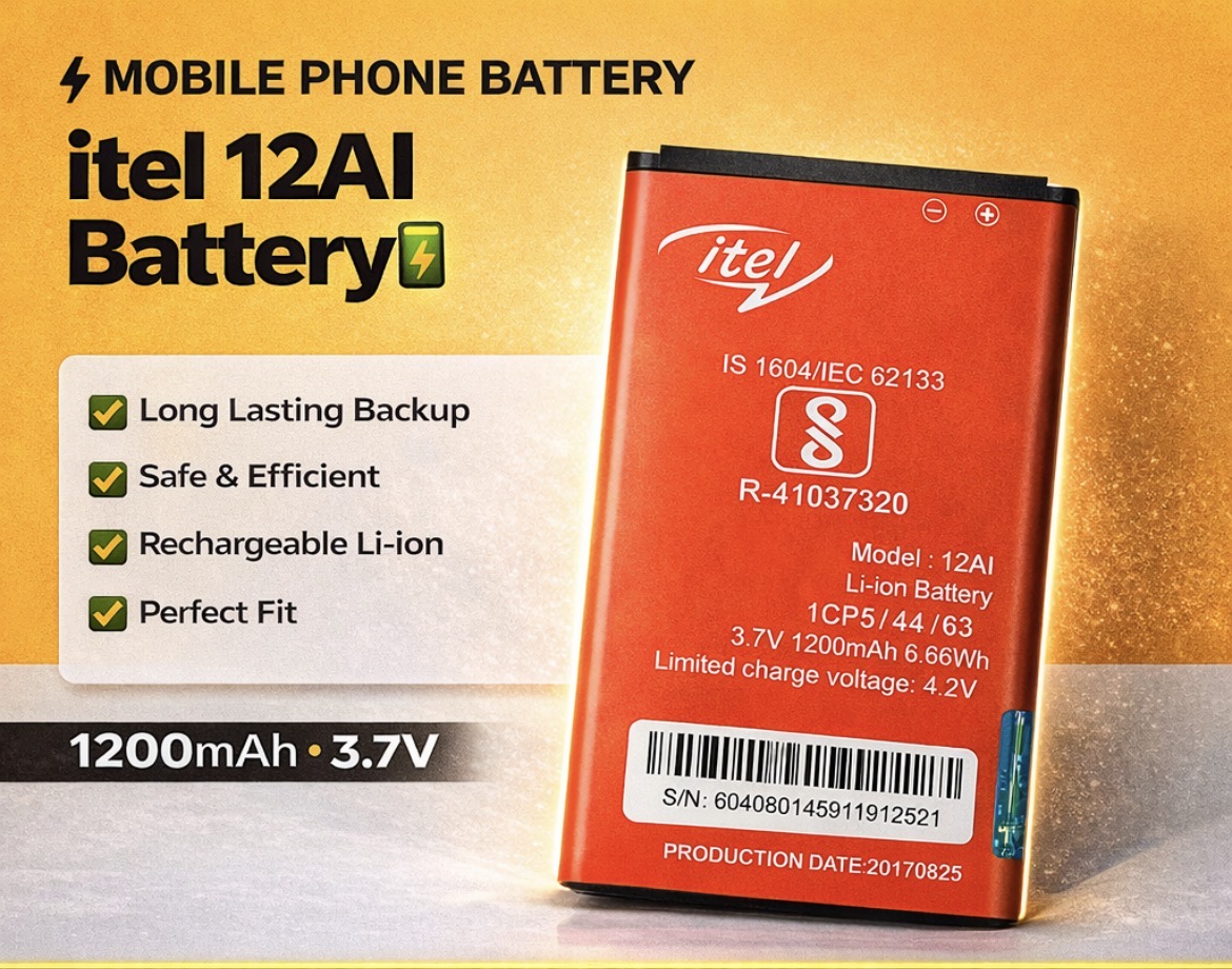 Itel-12Ai Battary 1200mah 💯 % quality og 1 year warranty panni peking