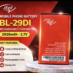 Itel-BL29di Battary 2920mah 100% quality og  1year warranty pnni Peking