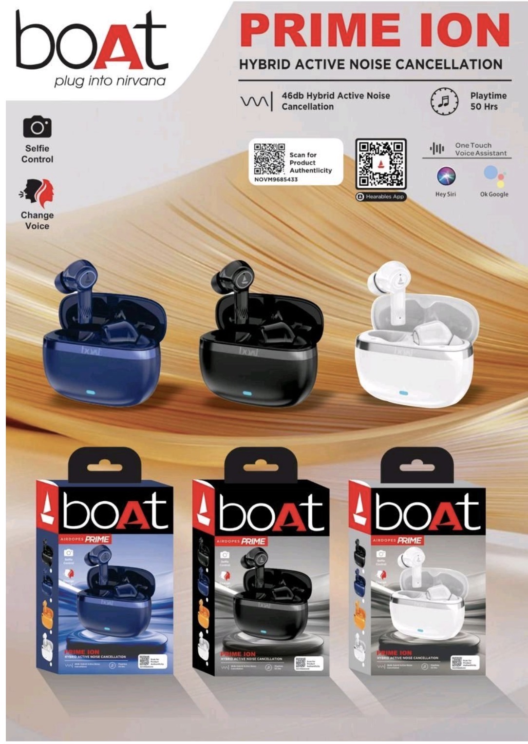 Boat prime ION premium quality super sound mix-3 colours styles Earbuds 👌