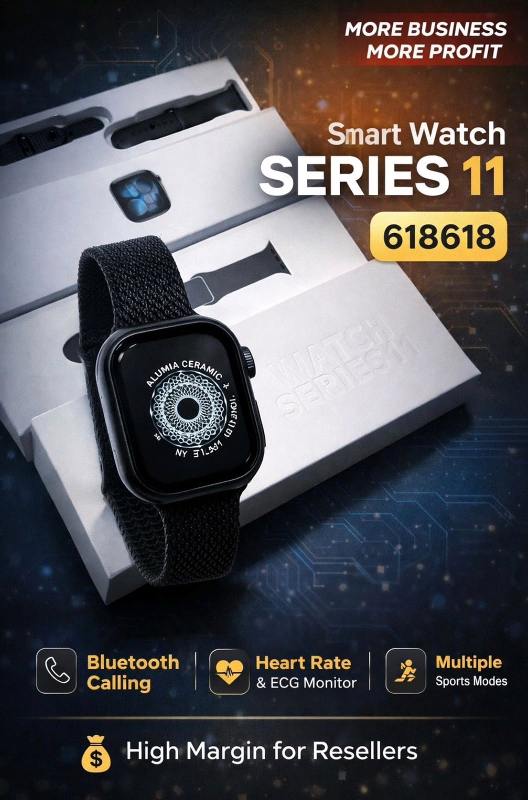 New series 11 apple logo smart watch