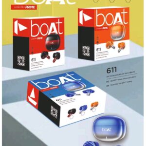 Boat Airdopes Rockerz (611)All shiny hard box multiple colours Earbuds 1by1 lamination