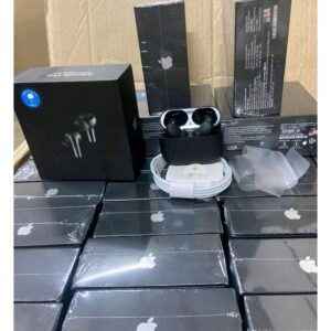 Airpod pro2 Black 100%og c type Beep sound touch+beep sound (black colour type c)