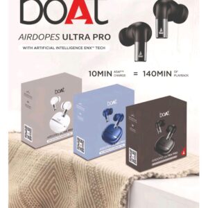 Boat Airdopes New Ultra pro superb sound Quality Earbuds Hard Box packing premium Quality
