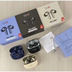 Boat New 393 ANC Airbuds Hard box shiny Extra bass sound 1by1 lamination