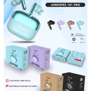 Boat 181 pro Earbuds multi colour super sound Quality shining buds Heavy Quality