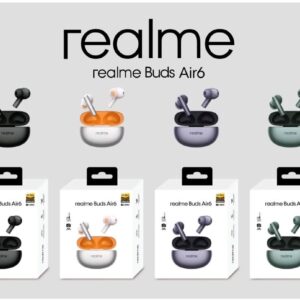 Realme Air6 100% og all shiny voice change +selfie option+bass sound Earbuds