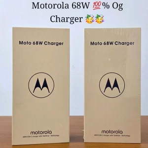 New Motorola 68W Gan Charger 💯% Original 1by1 Lamination China 🇨🇳 BIG Pack 100 Pcs Ctn