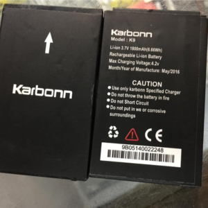 Karbon k9 battery with WORNTY