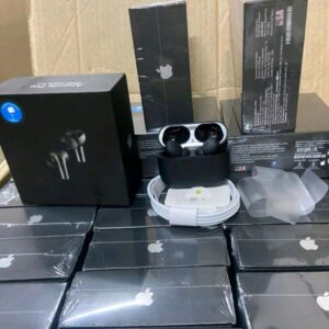 Airpod Pro2 Black 💯% Og C type Beep Sound Touch + beep Sound (BLACK COLOUR TYPE-C)