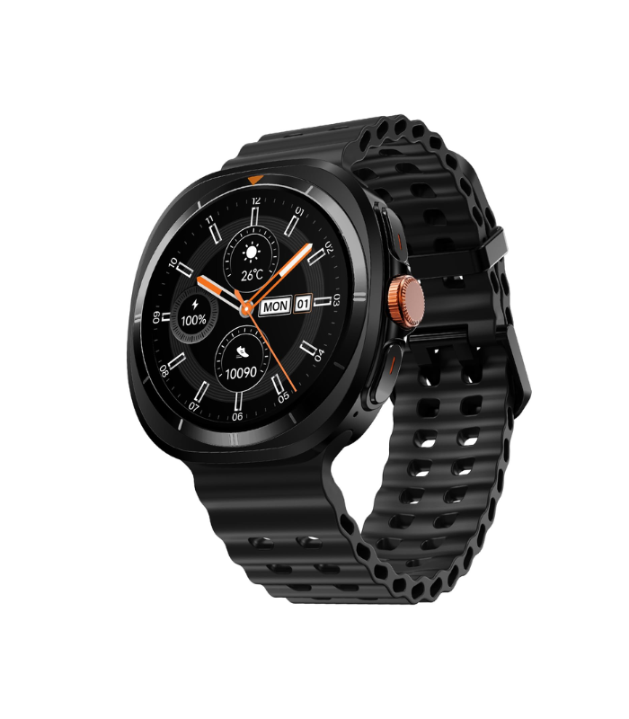 Fire-Boltt Axiom Smart Watch – 1.43" AMOLED Display, Health & Fitness Tracking, Always-On Screen, Wireless Charging, Rotating Crown, Bluetooth...
