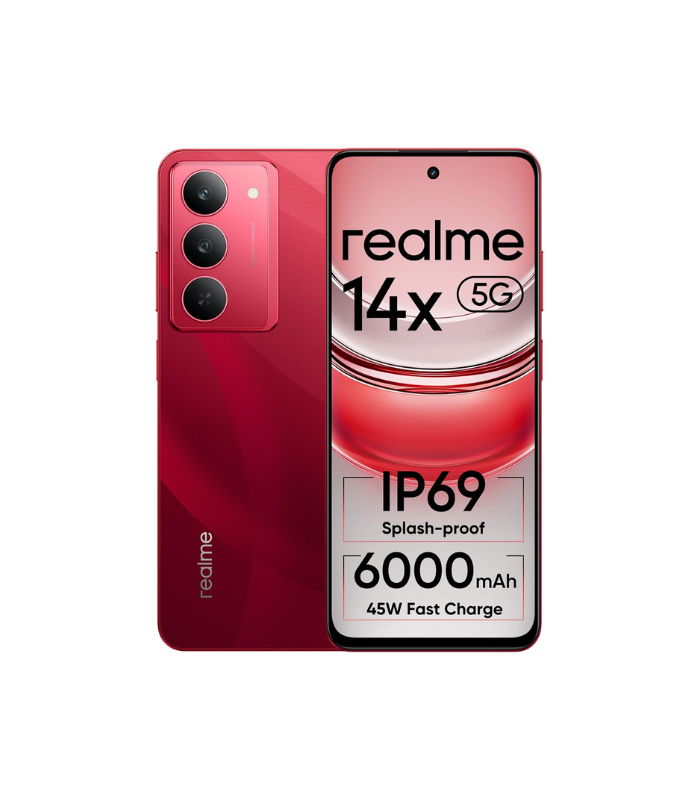 realme 14x 5G Smartphone 8+128GB red, 6.67-inch Screen, 120Hz Display, 6000mAh Battery, 80MP,
